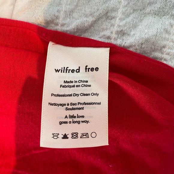 Aritzia Wilfred Free Red Vivienne Dress in Red size XS - Picture 10 of 15